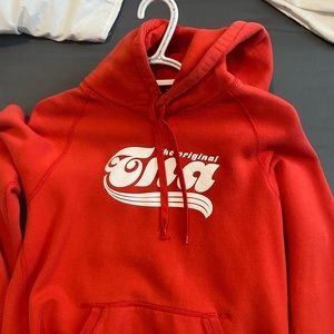 Red tna hoodie, small